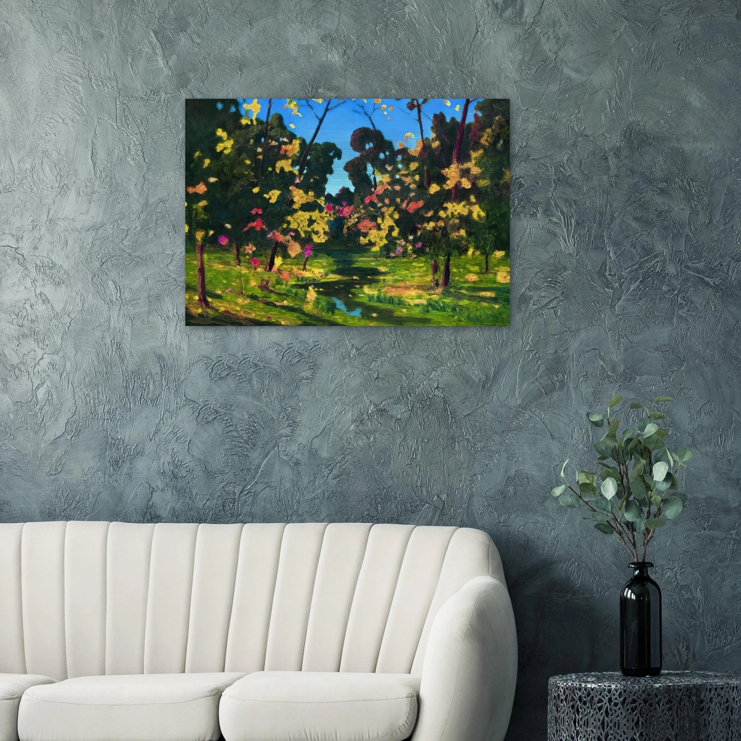 Autumn - Arkhyp Kuindzhi Brushed Aluminum Print - 70x100 cm / 28x40 inches | Arkhyp Kuindzhi Aluminum Print | Arkhyp Kuindzhi Prints