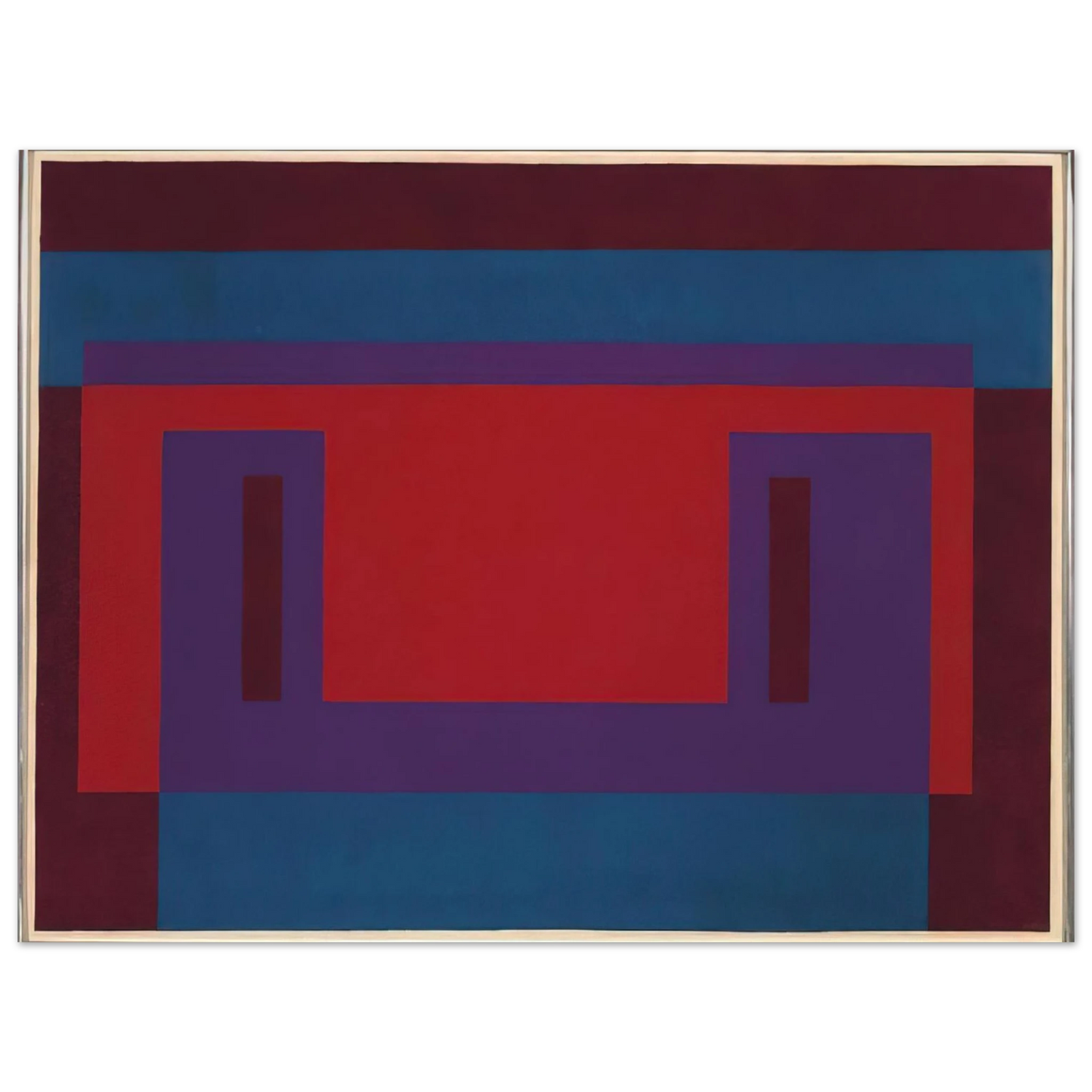 Josef Albers - RED WALL 1956 Fine Art Poster - Default Title