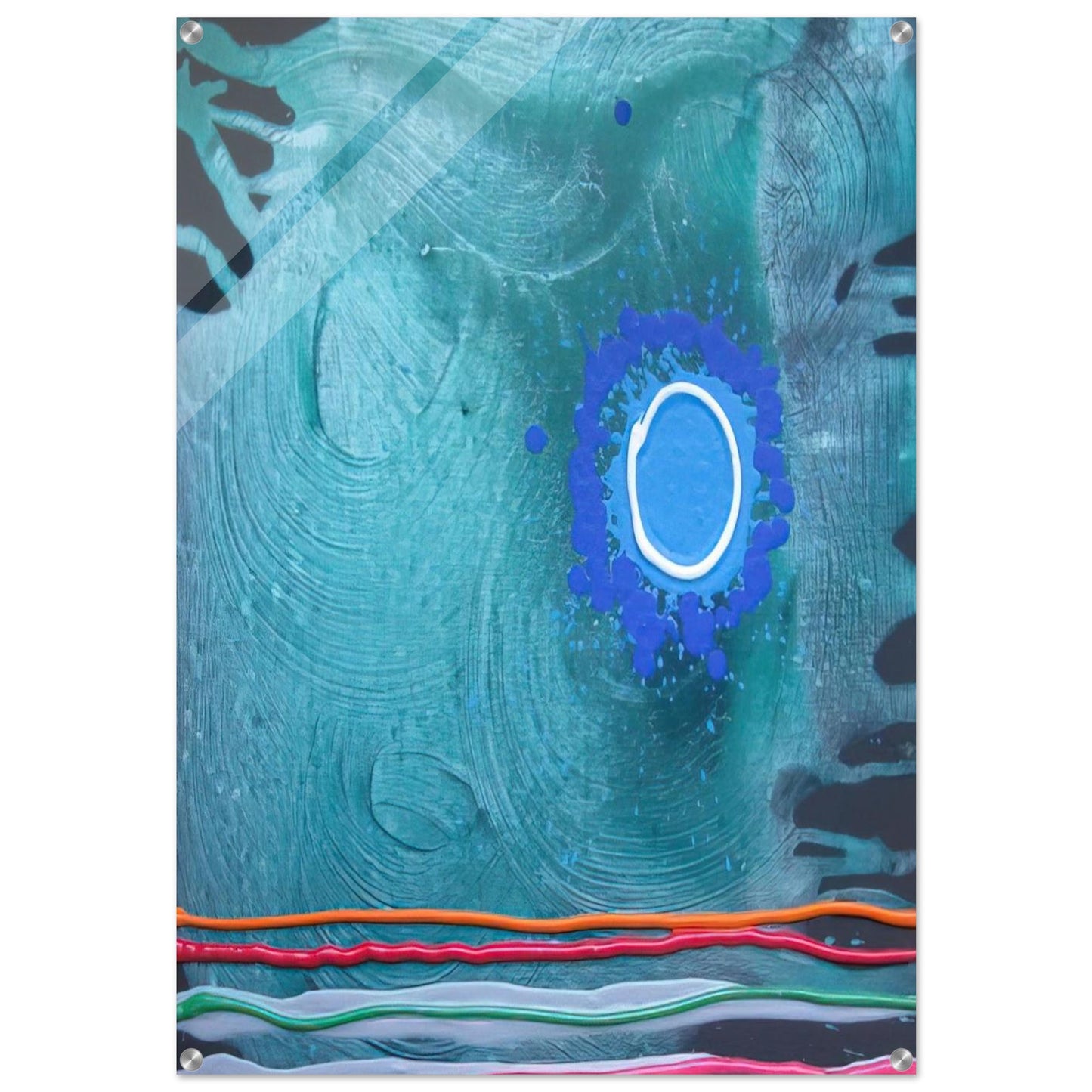 Blue Moon - 2006 - John Hoyland Acrylic Print - 70x100 cm / 28x40″ inches | John Hoyland Wall Art | John Hoyland Prints