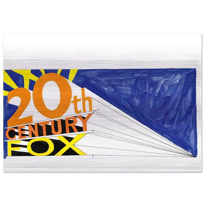 TRADEMARK 5 1962 - Edward Ruscha Brushed Aluminum Print - 70x100 cm / 28x40 inches | Edward Ruscha Aluminum Print | Edward Ruscha Prints