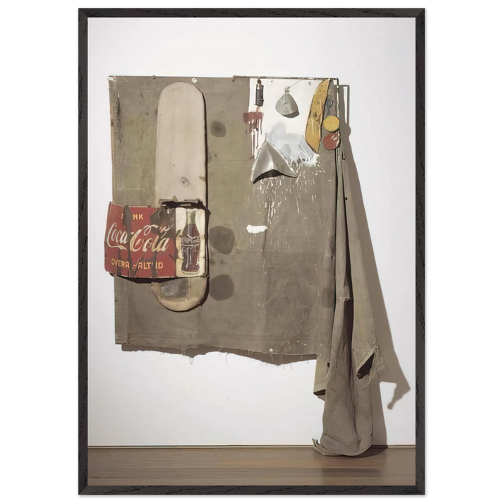 DYLABY 1962 - Robert Rauschenberg 70x100 cm / 28x40 inches Framed Art Print – Black Wooden Frame