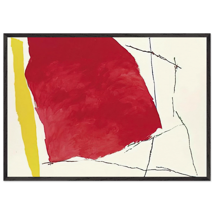 Untitled - 1979 N1 - Ray Parker 70x100 cm / 28x40 inches Framed Art Print – Black Wooden Frame