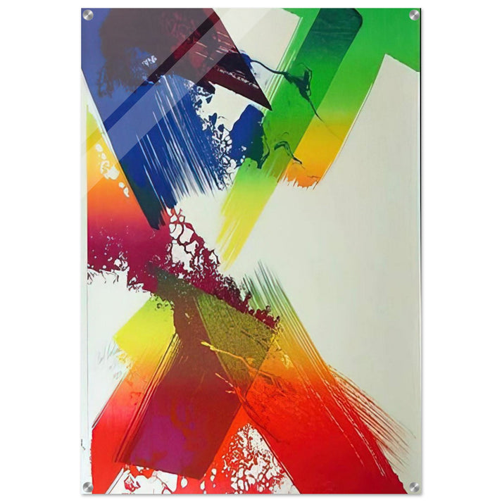 Untitled - Abstract Expressionism, Lyrical Abstraction - Paul Jenkins Acrylic Print - 70x100 cm / 28x40″ inches | Paul Jenkins Wall Art | Paul Jenkins Prints