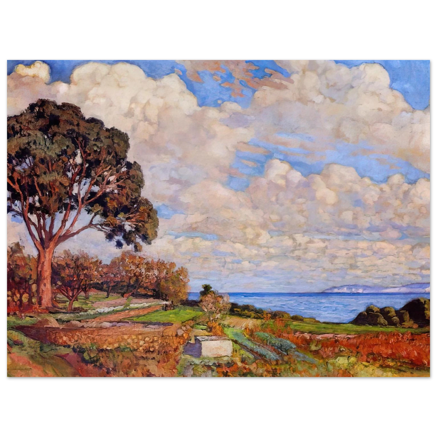 Theo van Rysselberghe - LARGE TREE NEAR THE SEA 1919 Fine Art Poster - Default Title