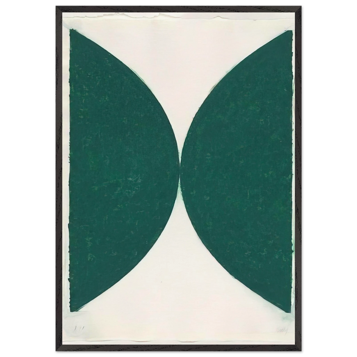 Colored paper images II State - Ellsworth Kelly 70x100 cm / 28x40 inches Framed Art Print – Black Wooden Frame