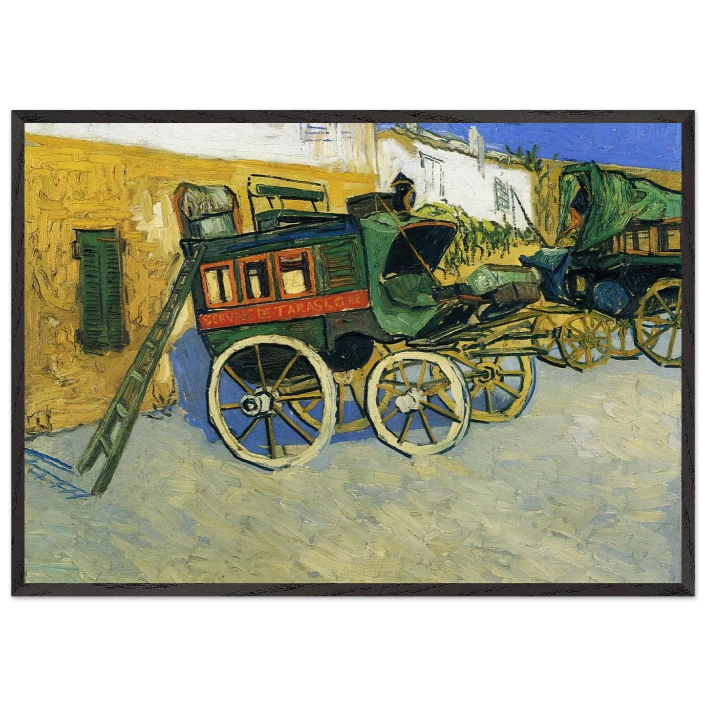 The Tarascon Diligence - Vincent van Gogh Framed Art Print – Black Wooden Frame - Default Title - -Framed Art Print