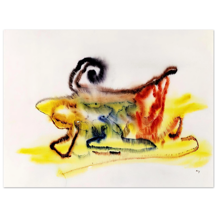 Henri Michaux - Untitled - 1961 75x100 cm / 30x40inches Fine Art Poster