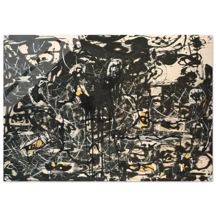 YELLOW ISLANDS - Jackson Pollock Acrylic Print - 70x100 cm / 28x40″ inches