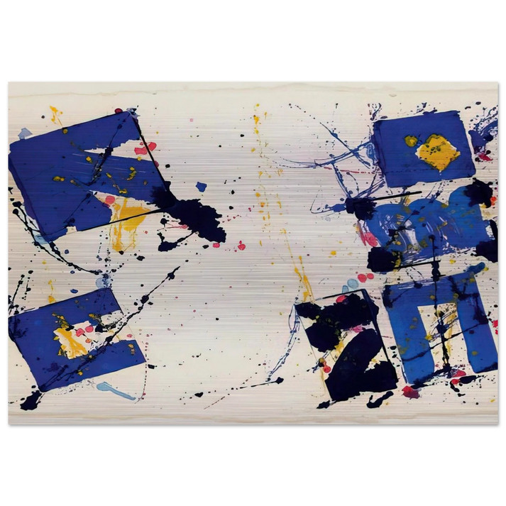 Untitled EXP-SF-09-17-78 - Sam Francis Brushed Aluminum Print - 70x100 cm / 28x40 inches | Sam Francis Aluminum Print | Sam Francis Prints