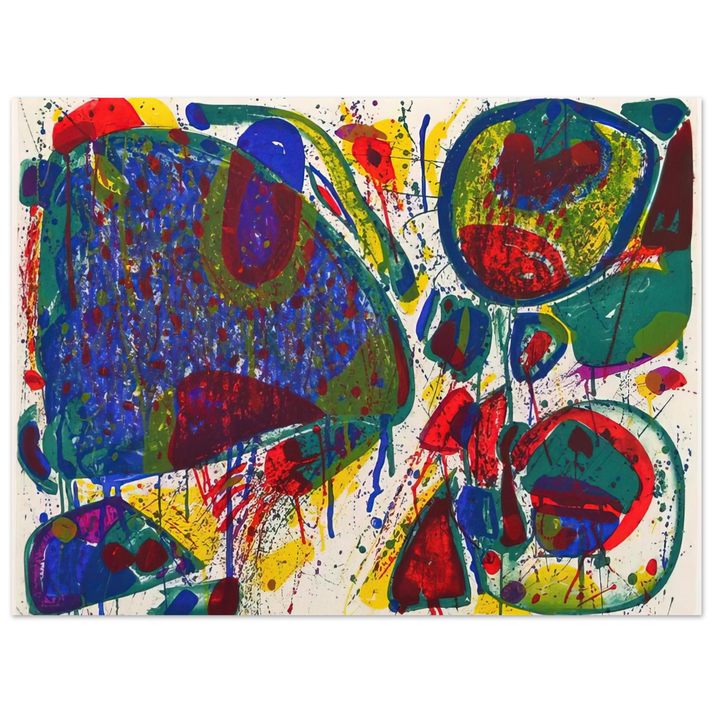 Sam Francis - Variant III from Bright Jade Ghost 75x100 cm / 30x40inches Fine Art Poster