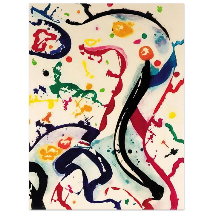 Sam Francis - Untitled L. I112 75x100 cm / 30x40inches Fine Art Poster