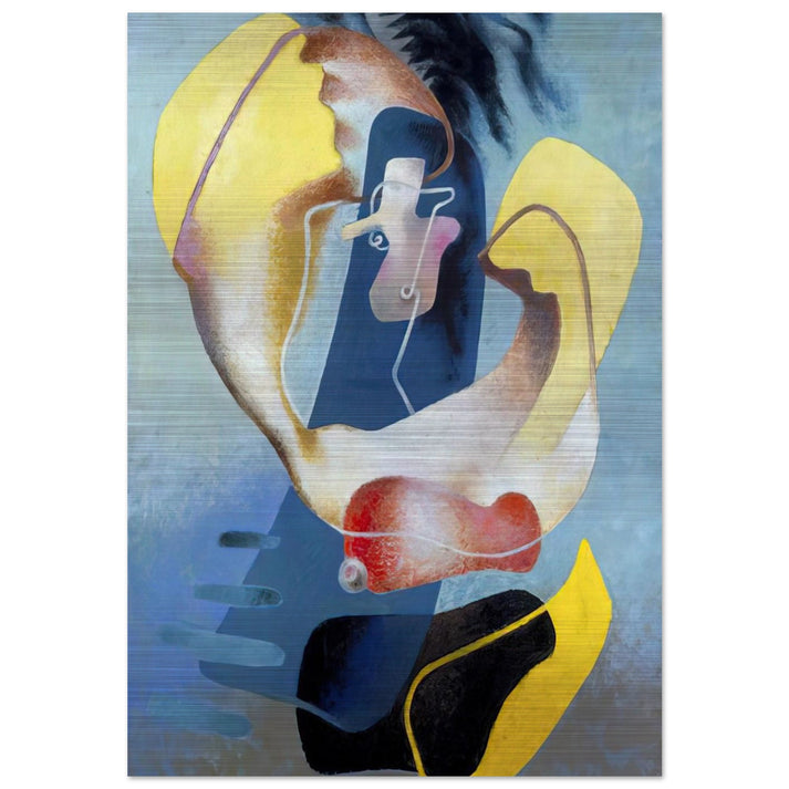 FIGURA NELLO SPAZIO I 1937 - Enrico Prampolini Brushed Aluminum Print - 70x100 cm / 28x40 inches | Enrico Prampolini Aluminum Print | Enrico Prampolini Prints