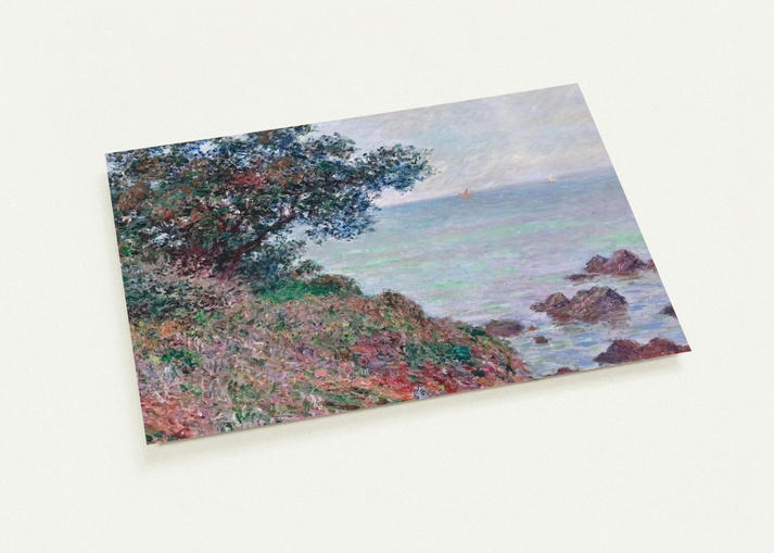 Mediteranian Coast, Grey Day By claude monet Pack of 10 Post Cards | claude monet Post Cards | A6 (10.5 x 14.8 cm) - 4.1 x 5.8 inches