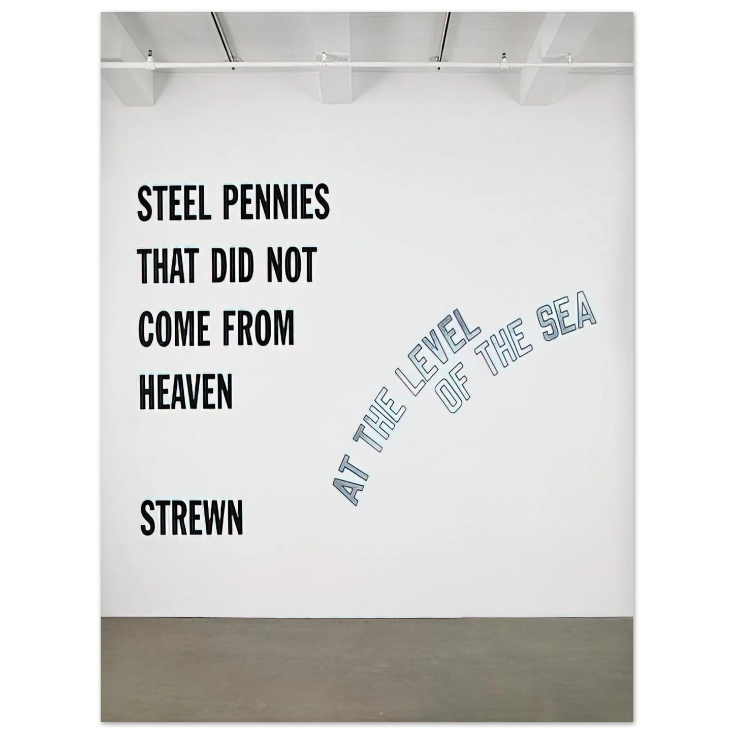 Lawrence Weiner - Steel Pennies That... - 2008 Fine Art Poster - Default Title
