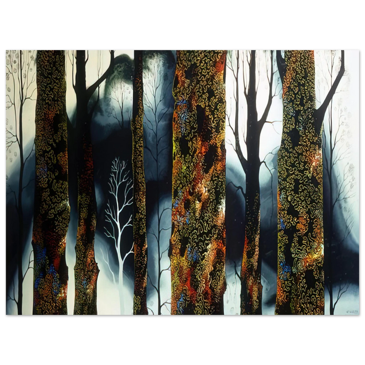 Eyvind Earle - Jewel Trees 75x100 cm / 30x40inches Fine Art Poster