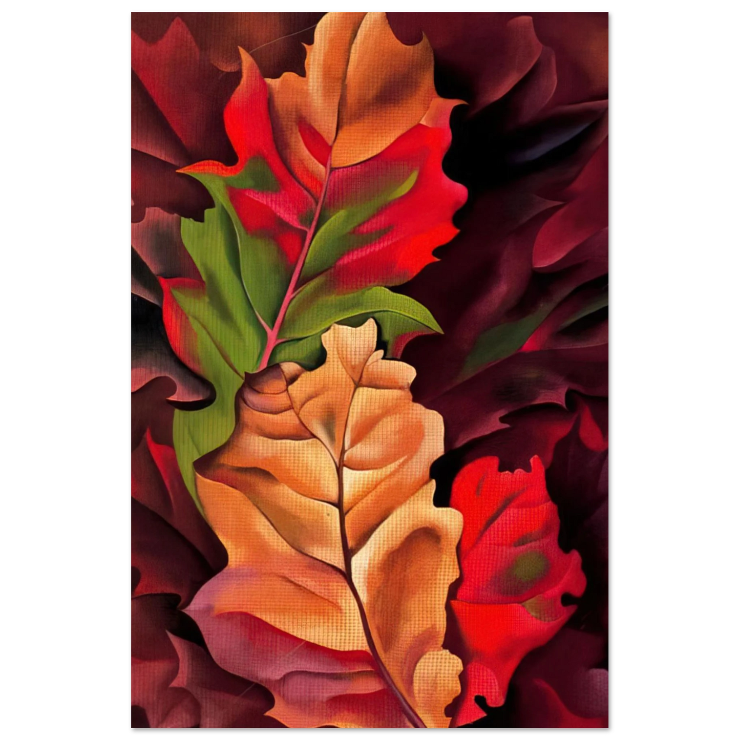 Georgia O'Keeffe - Autumn Leaves - Lake George, N.Y. Fine Art Poster - 40x60 cm / 16x24 inches