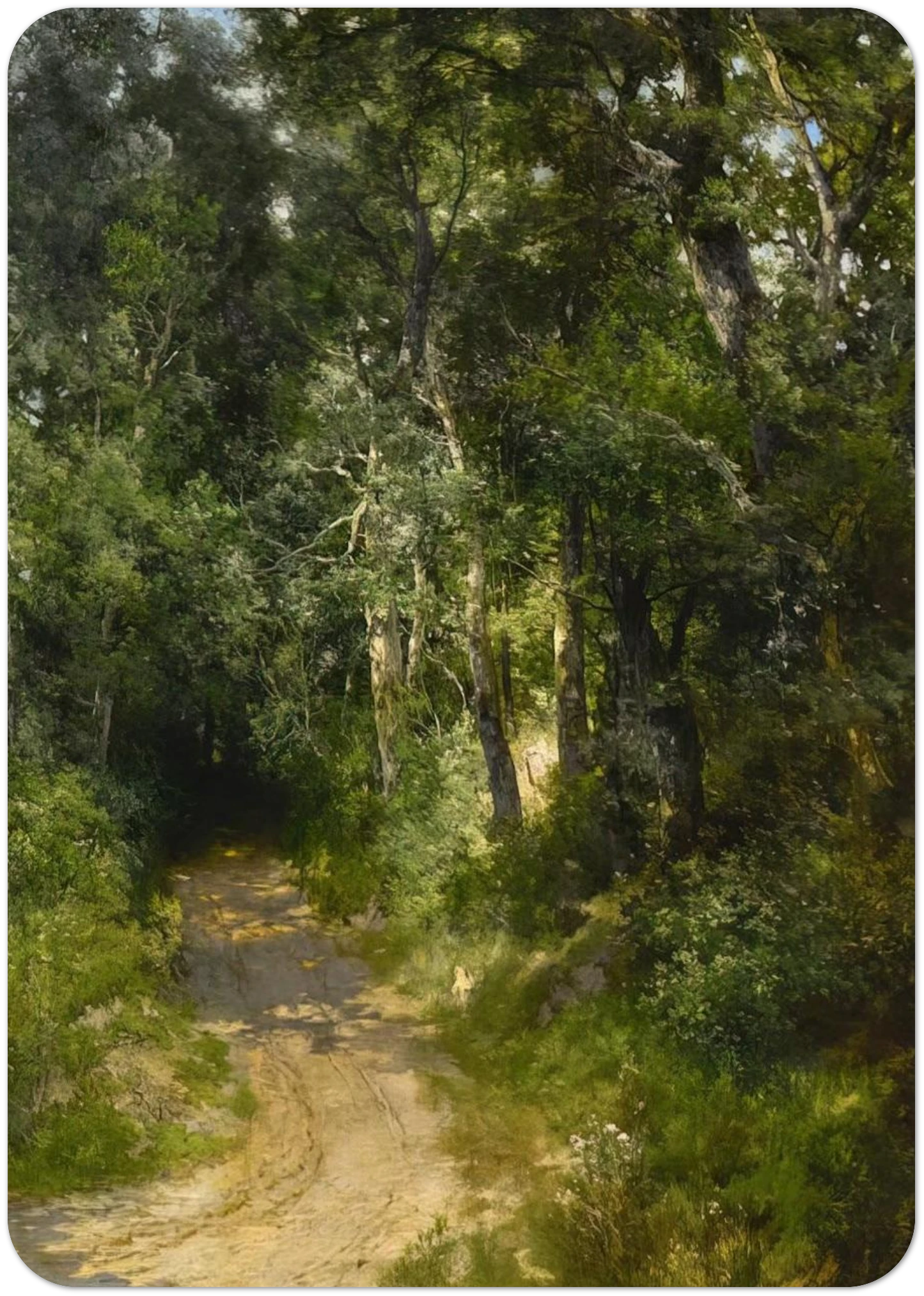 Cockington Lane near Torquay England By Thomas Moran Pack of 10 Post Cards | Thomas Moran Post Cards | A6 (10.5 x 14.8 cm) - 4.1 x 5.8 inches