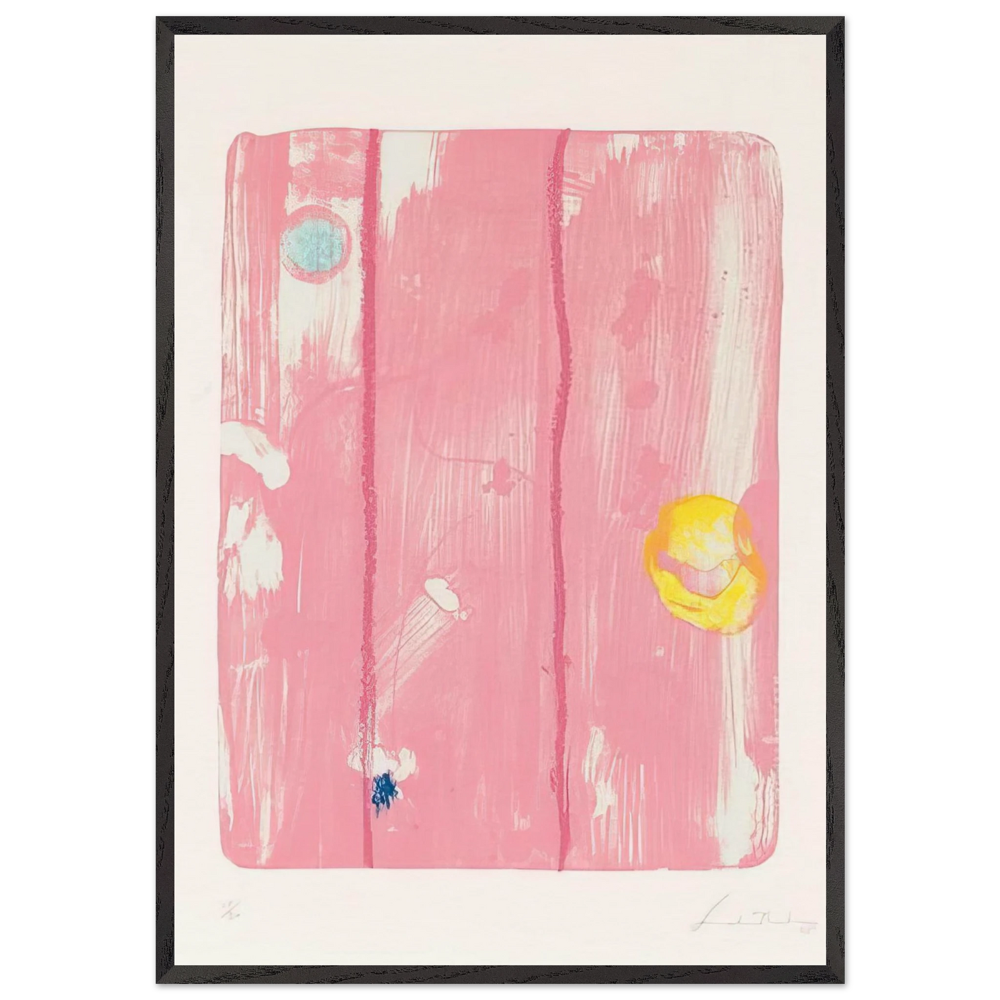Reflections VIII - 1995 - Helen Frankenthaler Framed Art Print – Black Wooden Frame - Default Title - -Framed Art Print