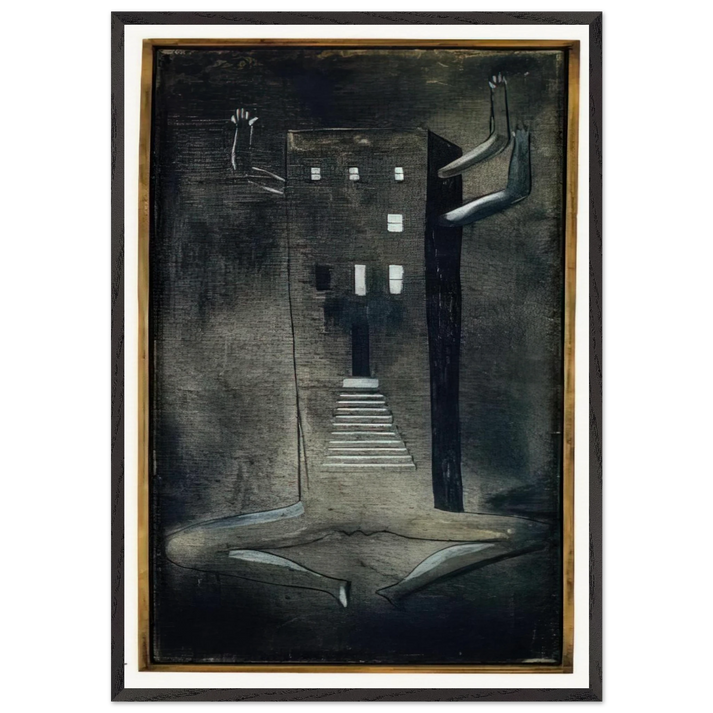 FEMME MAISON 1947 0 - Louise Bourgeois 70x100 cm / 28x40 inches Framed Art Print – Black Wooden Frame