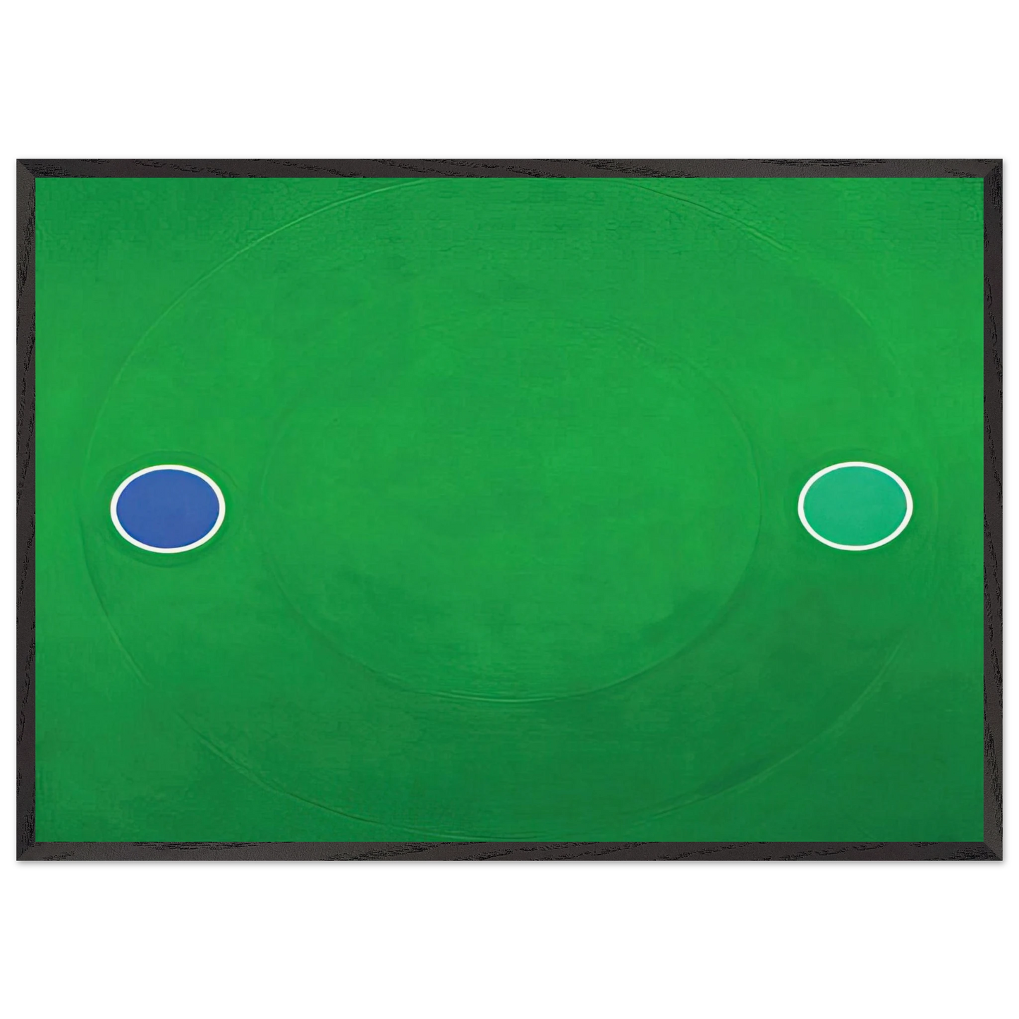 Green Melt - 1966 - Thomas Downing 70x100 cm / 28x40 inches Framed Art Print – Black Wooden Frame