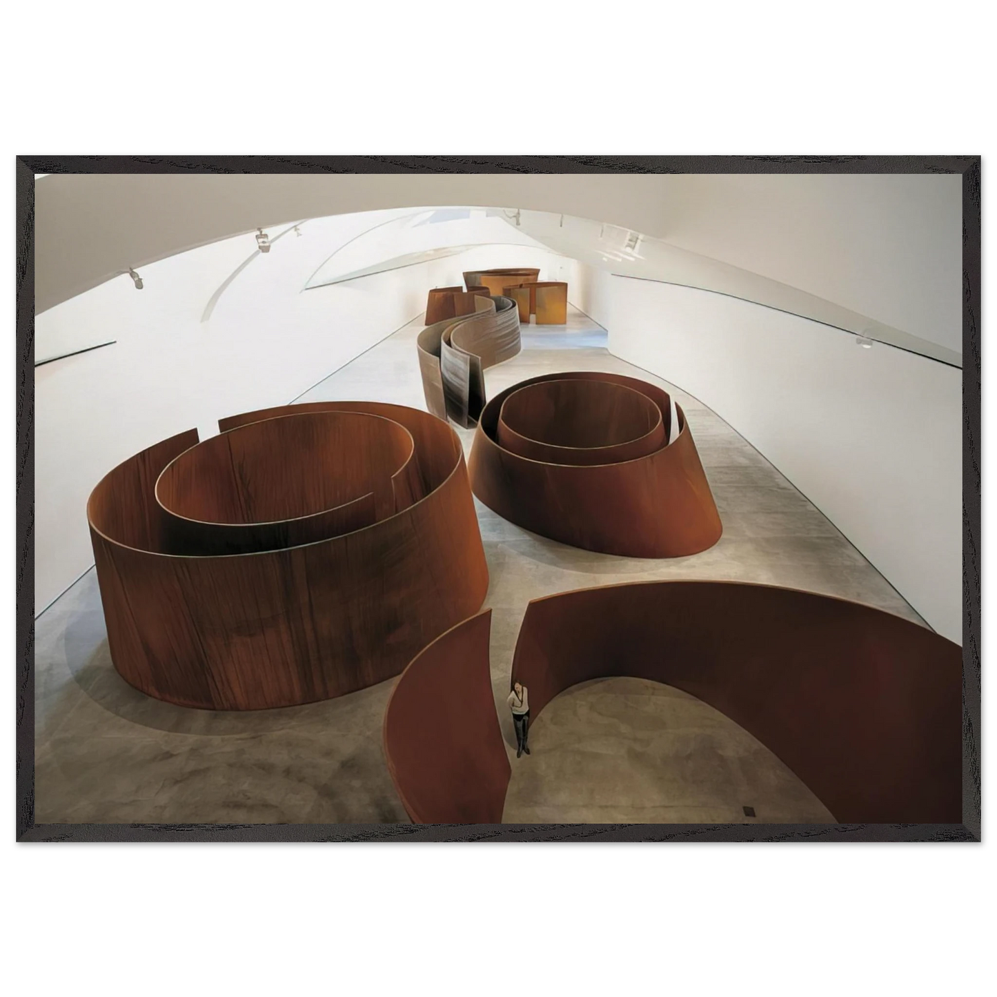 TORQUED ELLIPSES - Richard Serra Framed Art Print – Black Wooden Frame - Default Title - -Framed Art Print