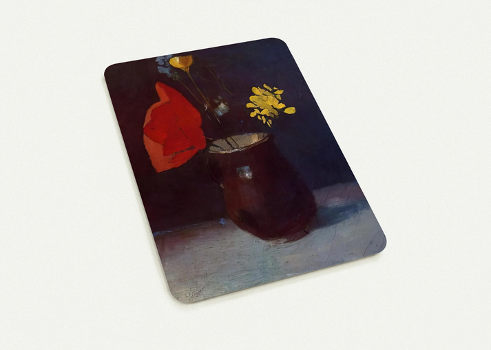 PITCHER OF FLOWERS By Odilon Redon Pack of 10 Post Cards | Odilon Redon Post Cards | A6 (10.5 x 14.8 cm) - 4.1 x 5.8 inches
