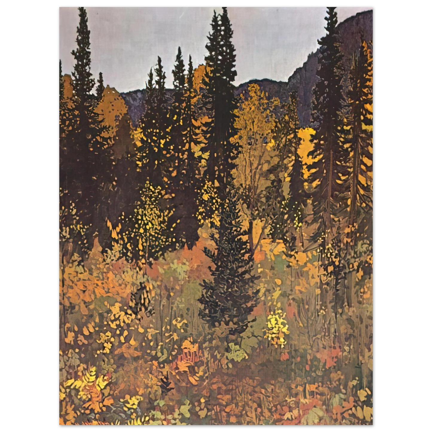 Frank Johnston - The Dark Woods Interior - 1921 Fine Art Poster - Default Title