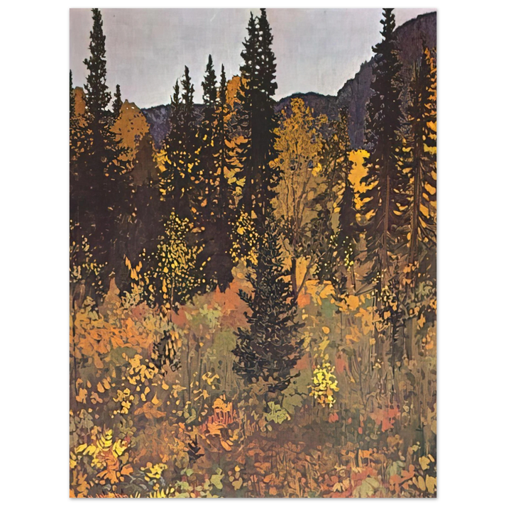 Frank Johnston - The Dark Woods Interior - 1921 75x100 cm / 30x40inches Fine Art Poster
