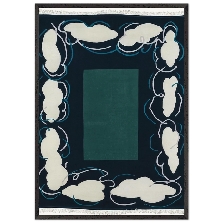 Cielo Par Terra - 1984 - Mario Schifano 70x100 cm / 28x40 inches Framed Art Print – Black Wooden Frame