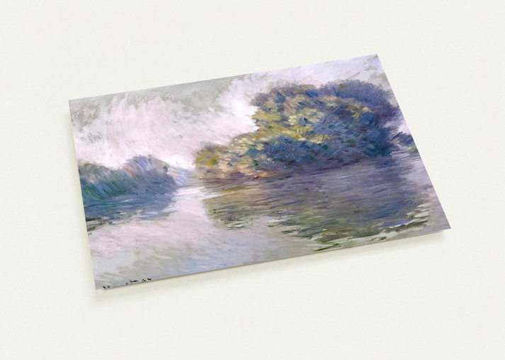 Islands at Port-Villez By claude monet Pack of 10 Post Cards | claude monet Post Cards | A6 (10.5 x 14.8 cm) - 4.1 x 5.8 inches