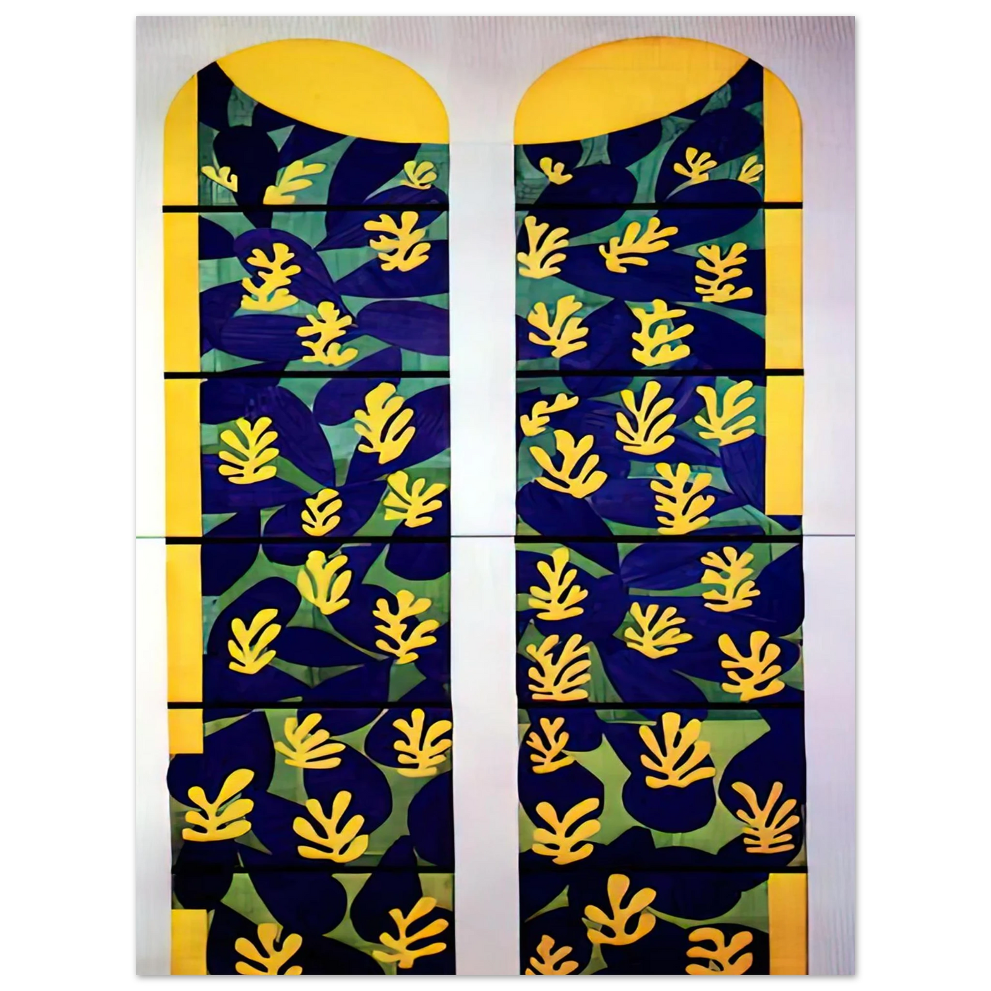 Henri Matisse - TREE OF LIFE STAINED GLASS BEHIND THE ALTAR IN THE CHAPEL OF THE ROSARY AT VENCE 1951 Fine Art Poster - Default Title