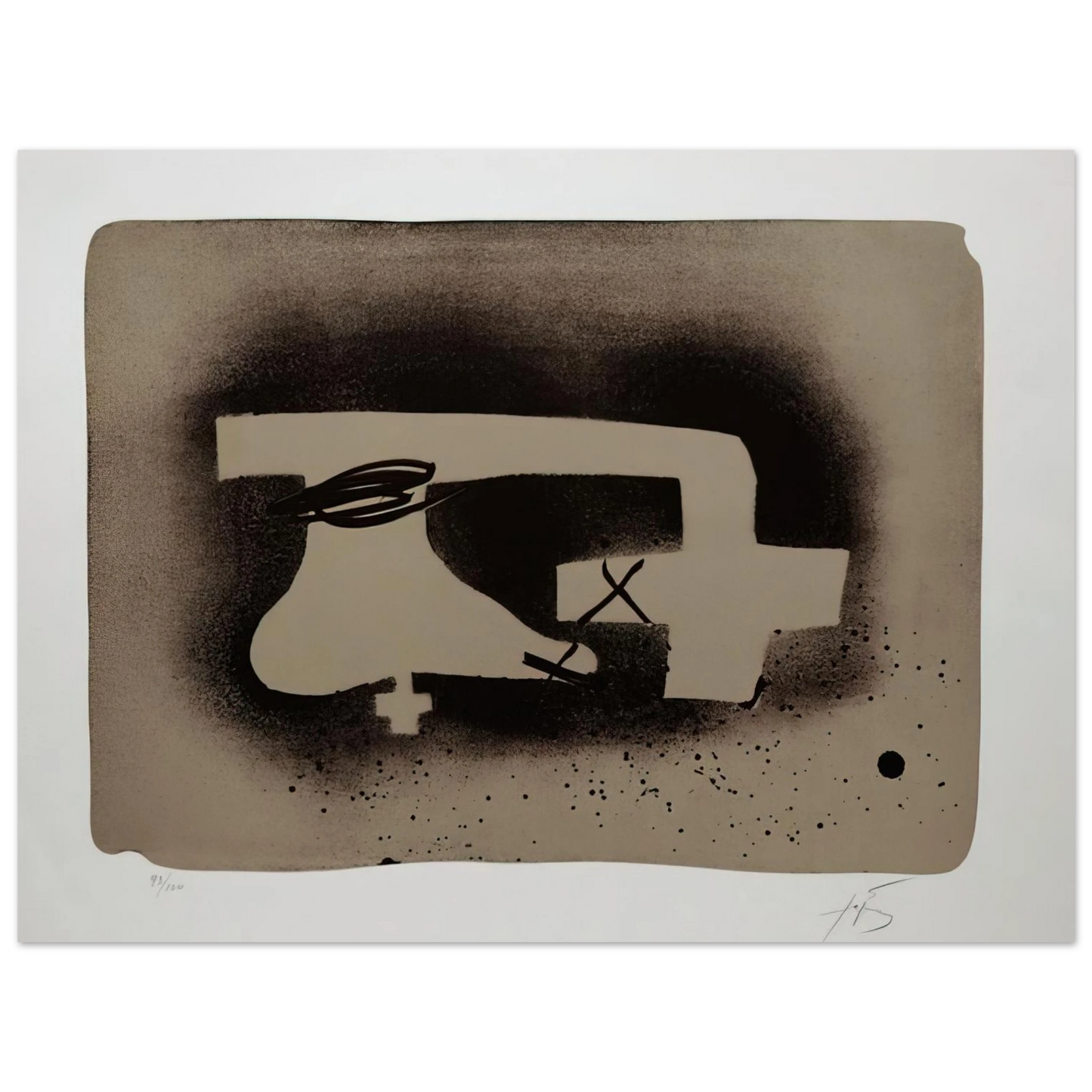 Antoni Tapies - ERINNERUNGEN I 1988 Fine Art Poster - Default Title