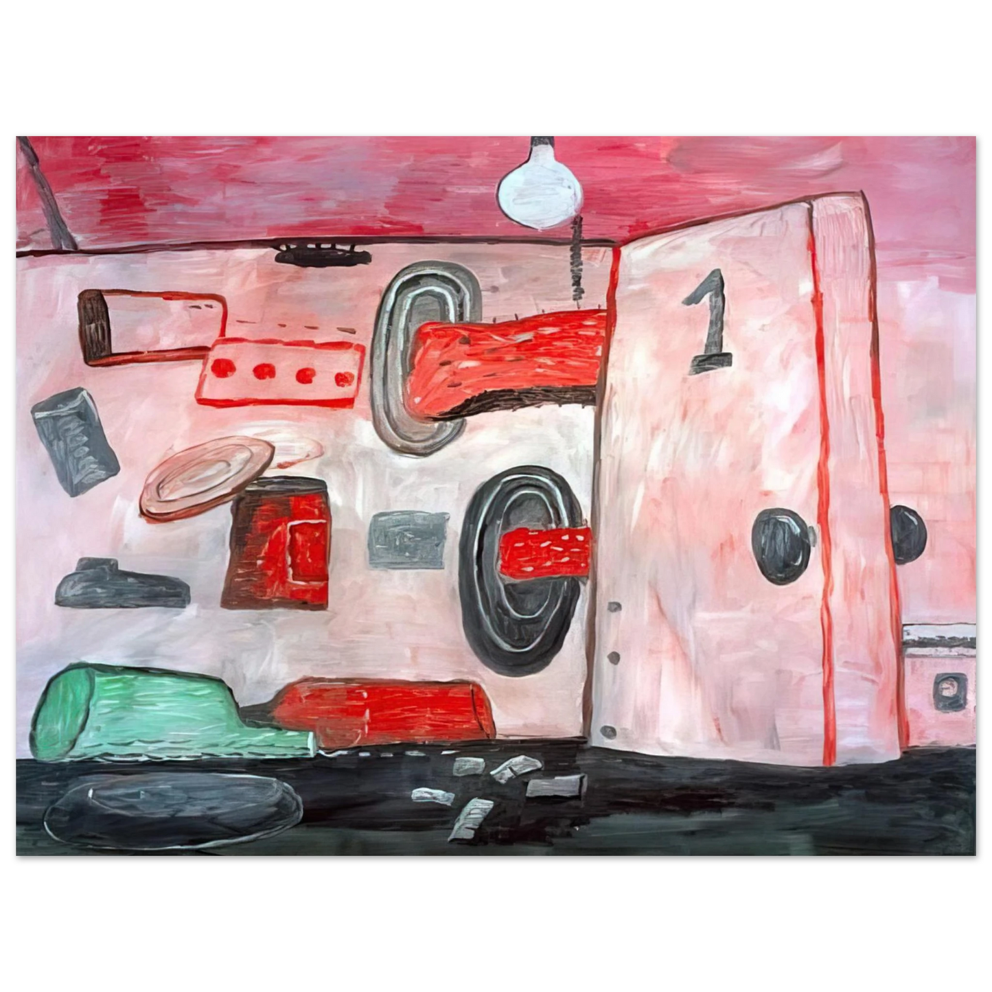 Philip Guston - INSIDE OUTSIDE 1977 Fine Art Poster - Default Title