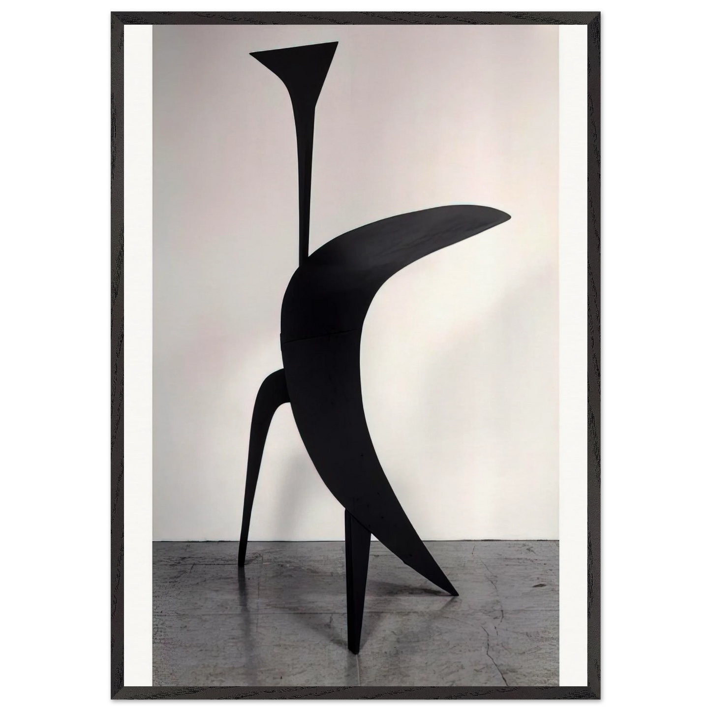 THE BIG EAR 1943 - Alexander Calder Framed Art Print – Black Wooden Frame - Default Title - -Framed Art Print