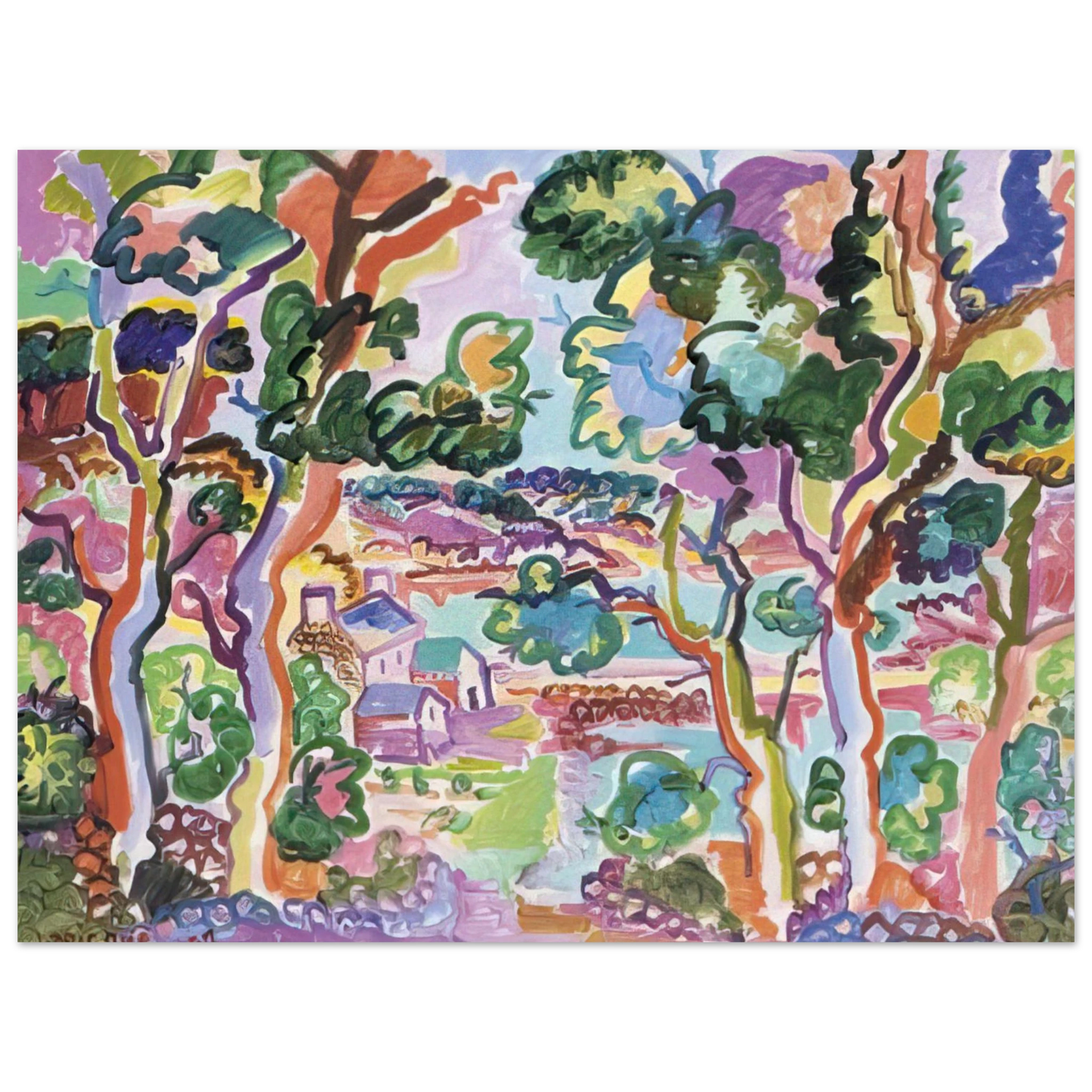 Charles Lapicque - Paysage - Fauvism Fine Art Poster - Default Title