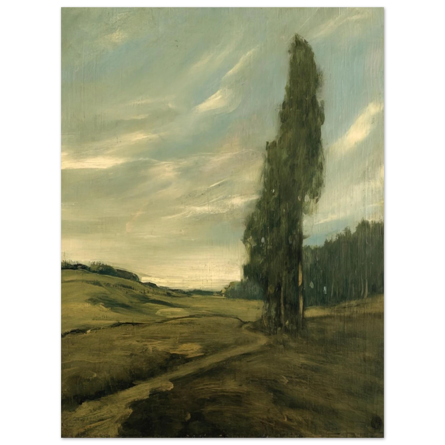 Xavier Martinez - Contra Costa Landscape - Tonalism Fine Art Poster - Default Title