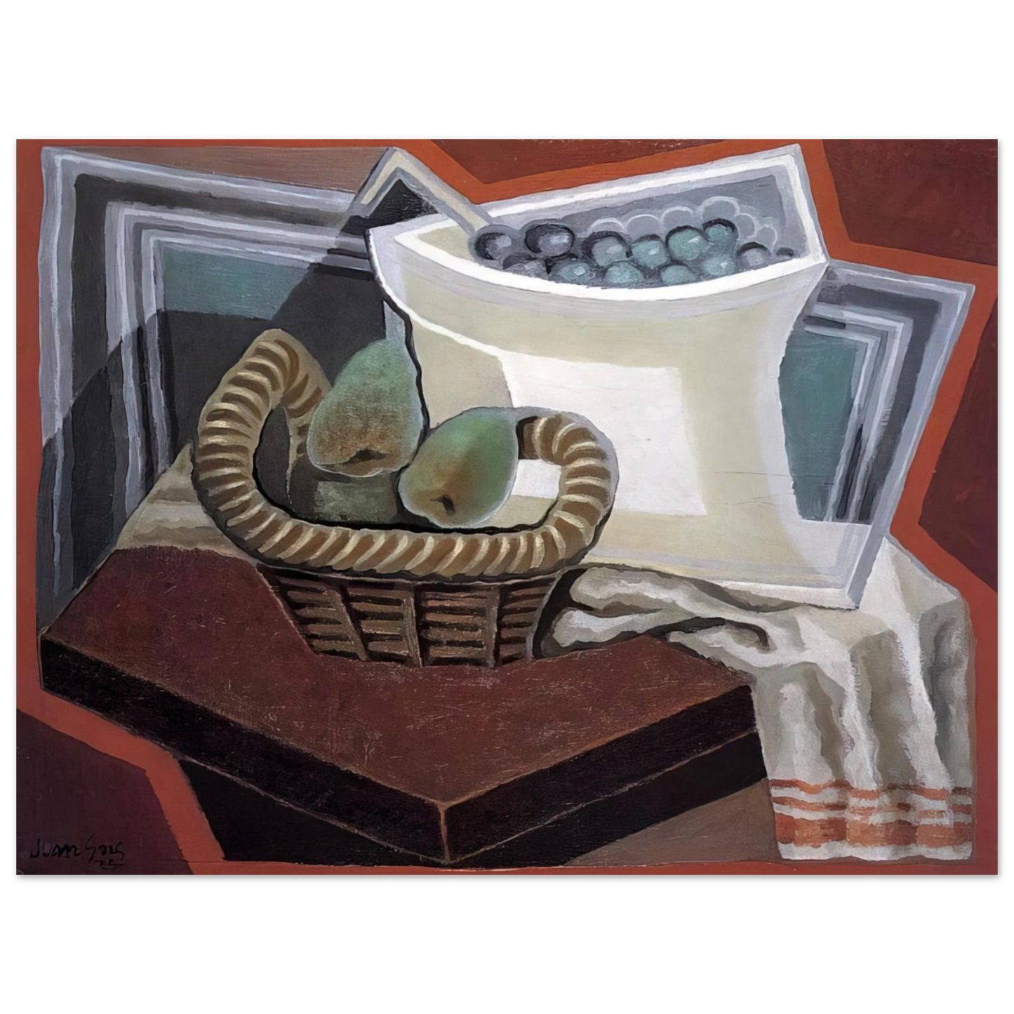 Juan Gris - THE BASKET OF PEARS 1925 Fine Art Poster - Default Title