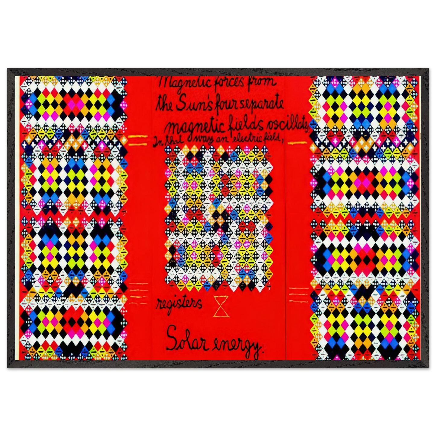 Solar Energy Optics - 1975 - Alfred Jensen Framed Art Print – Black Wooden Frame - Default Title - -Framed Art Print