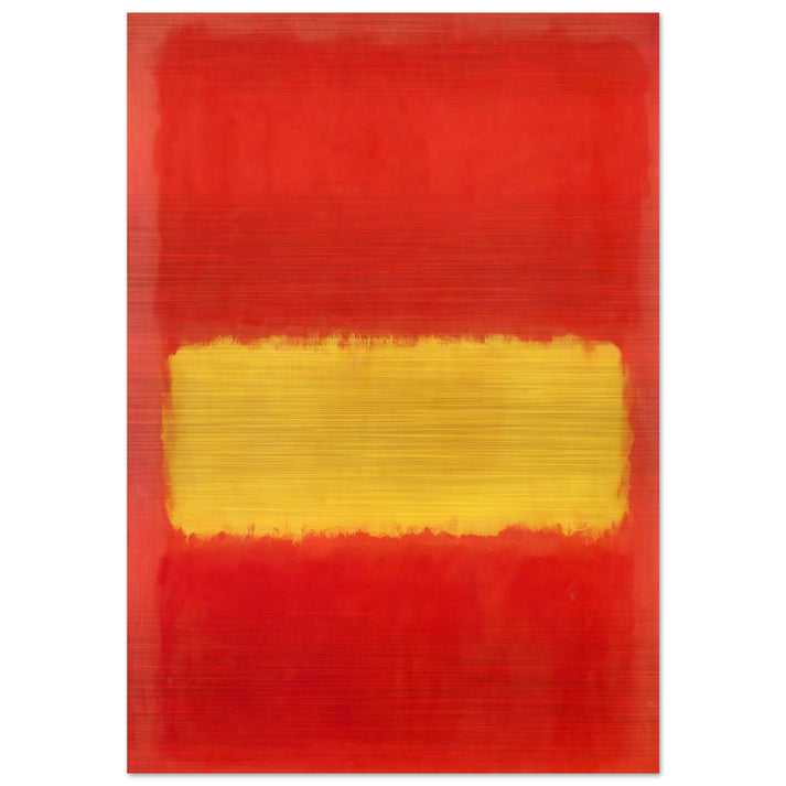 Yellow band - 1956 - Mark Rothko Brushed Aluminum Print - 70x100 cm / 28x40 inches | Mark Rothko Aluminum Print | Mark Rothko Prints