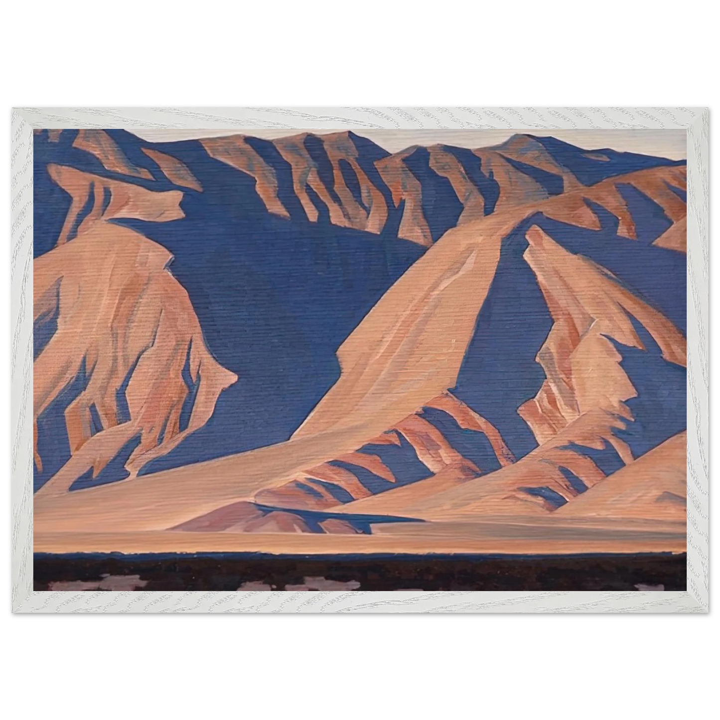 Maynard Dixon - INYO MOUNTAINS 1944 Wall art - 50x70 cm / 20x28 inches - Premium Wooden Framed Poster With Fine Art Paper-canvas - Black frame