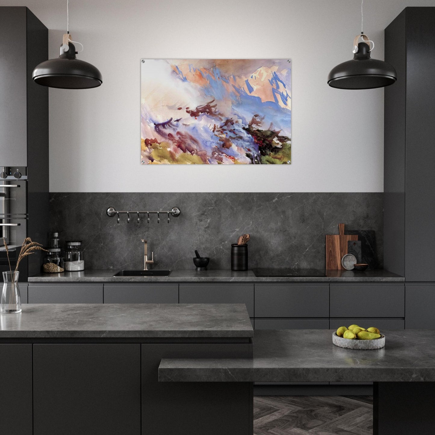 Mountain Fire - John Singer Sargent Acrylic Print - 70x100 cm / 28x40″ inches