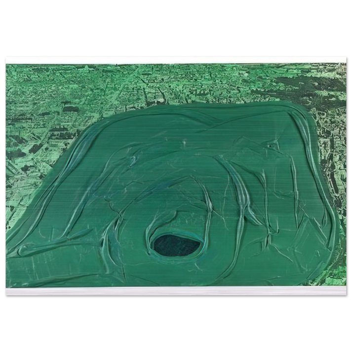 Postcard Hyde Park - 1969 - Dieter Roth Brushed Aluminum Print - 70x100 cm / 28x40 inches | Dieter Roth Aluminum Print | Dieter Roth Prints