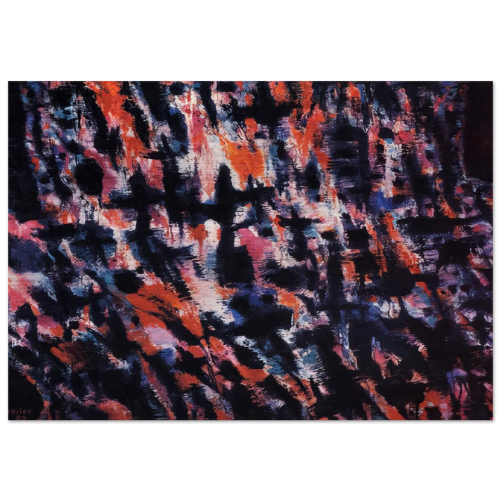 Passion - 1982 - Alfred Manessier Brushed Aluminum Print - 70x100 cm / 28x40 inches | Alfred Manessier Aluminum Print | Alfred Manessier Prints