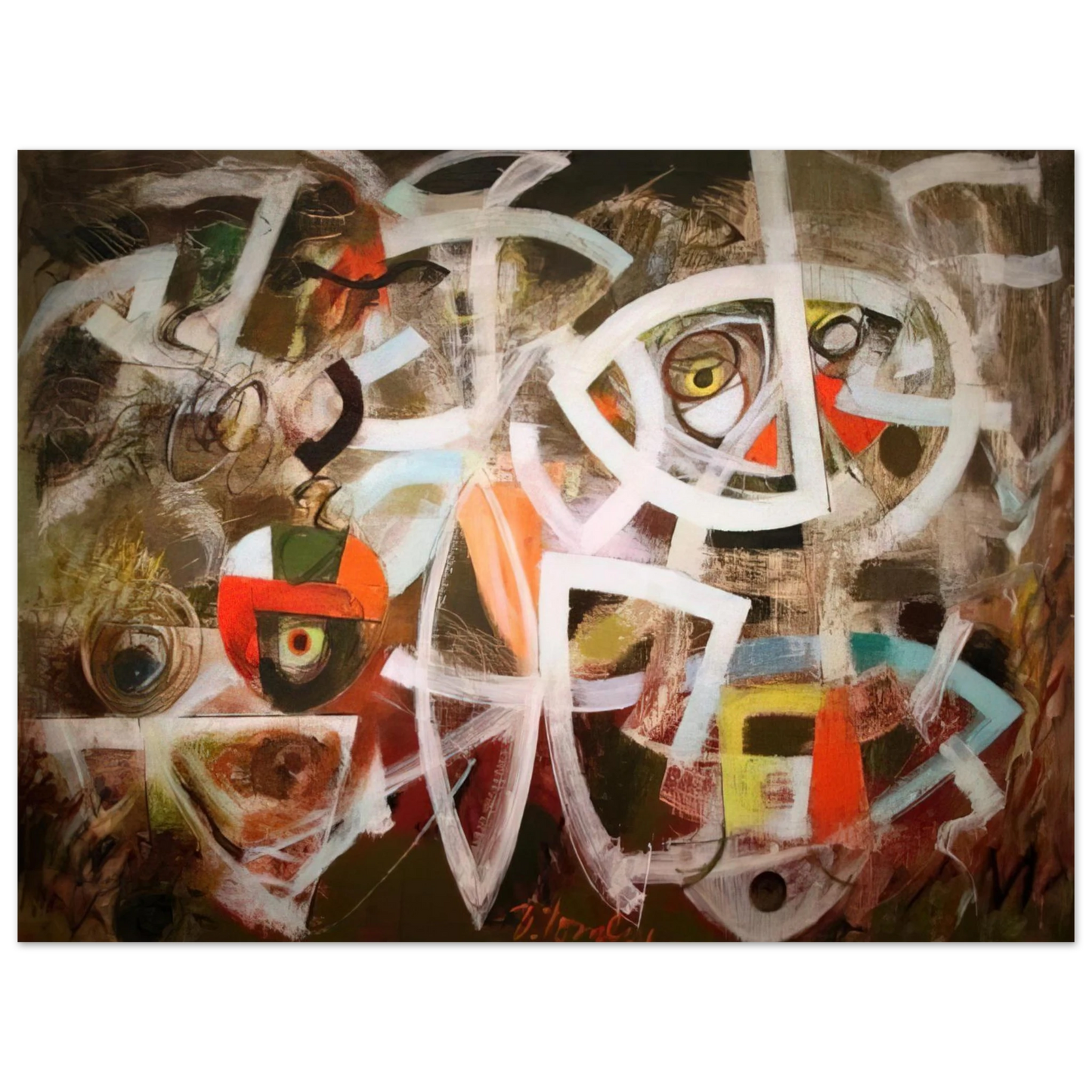 Bradley Walker Tomlin - Maneuver for Position - 1947 Fine Art Poster - Default Title