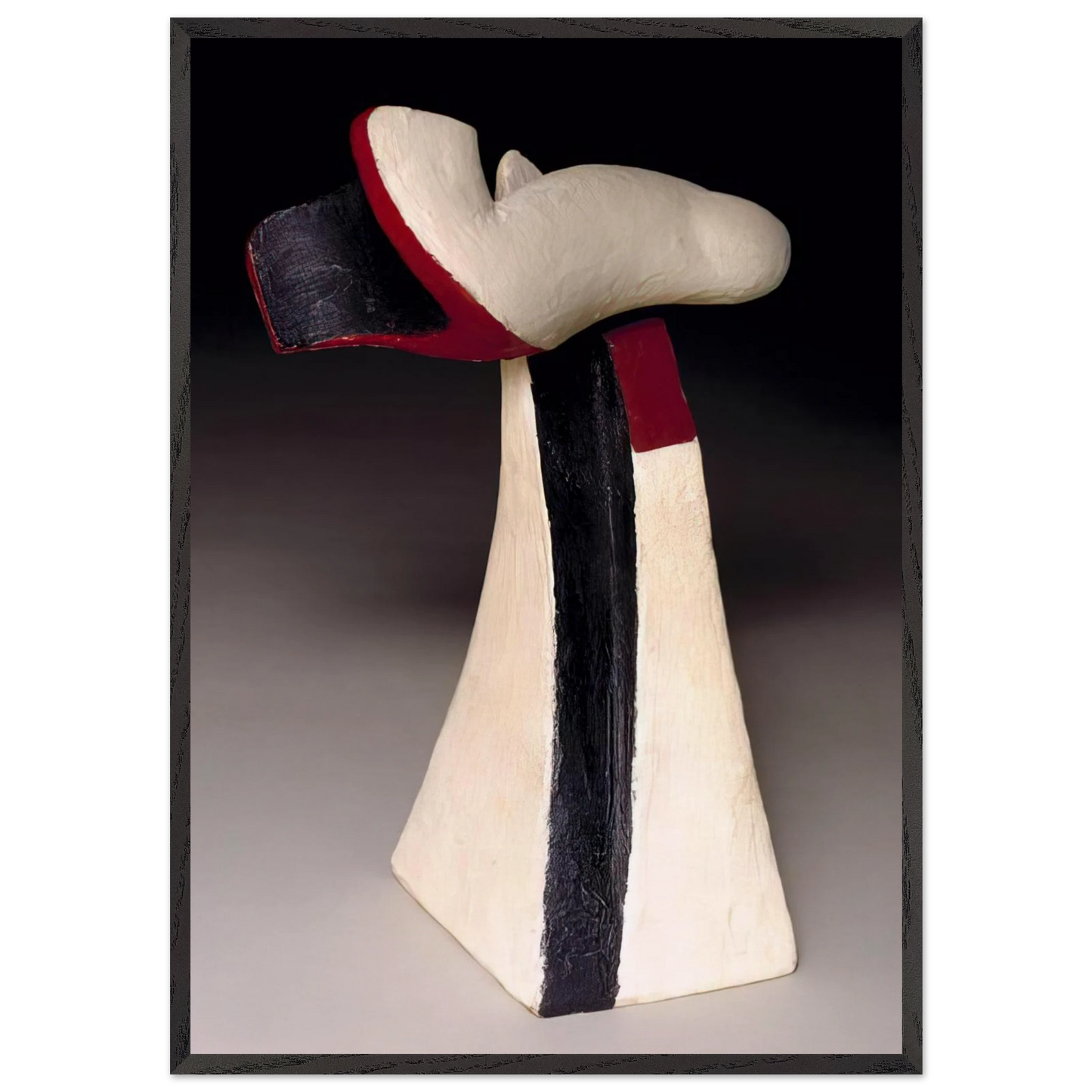 LOFTY 1947 - Kurt Schwitters 70x100 cm / 28x40 inches Framed Art Print – Black Wooden Frame