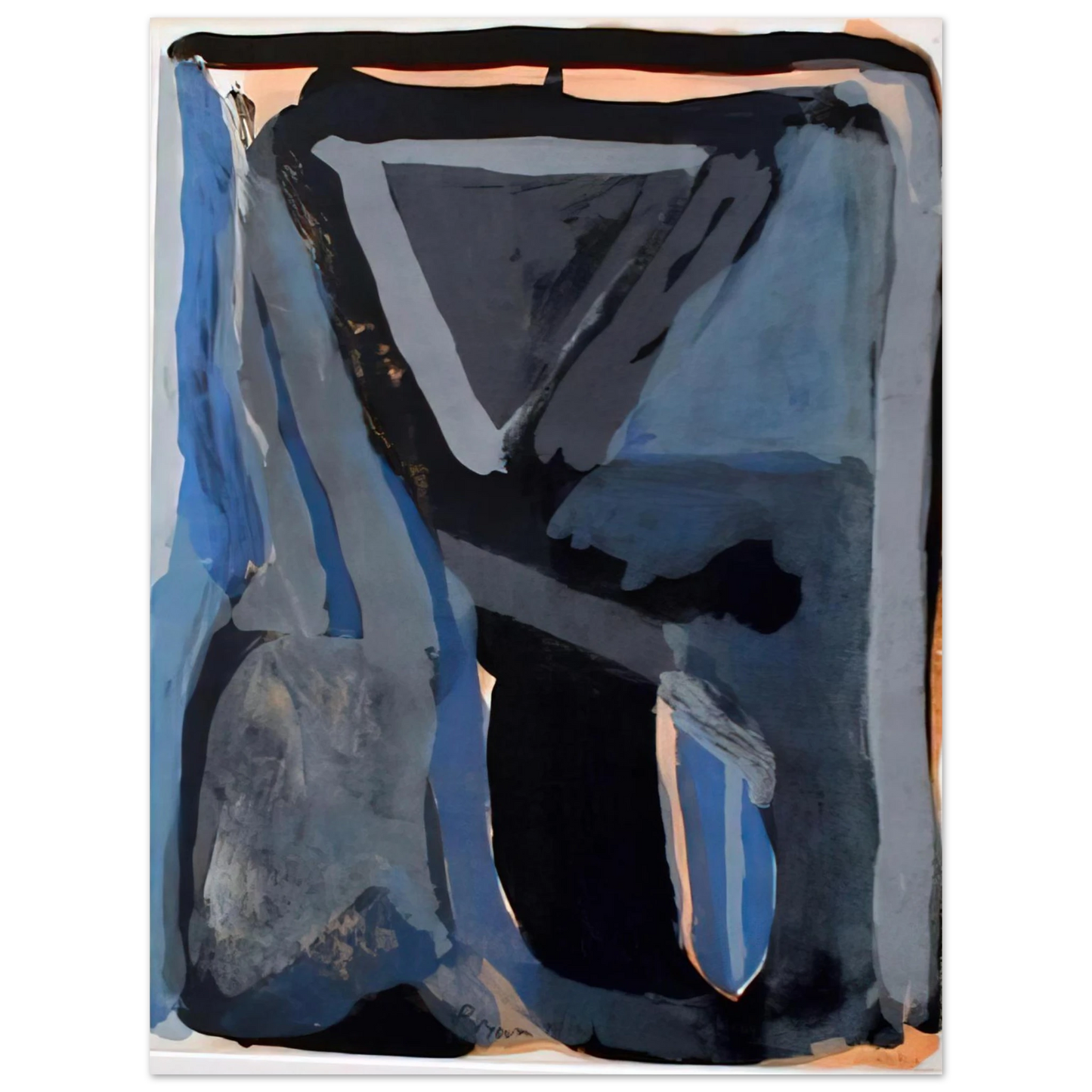 Bram van Velde - L'Unique II - 1973 Fine Art Poster - Default Title