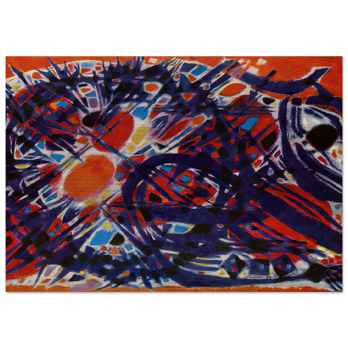Couronne d'épines - 1954 - Alfred Manessier Brushed Aluminum Print - 70x100 cm / 28x40 inches | Alfred Manessier Aluminum Print | Alfred Manessier Prints