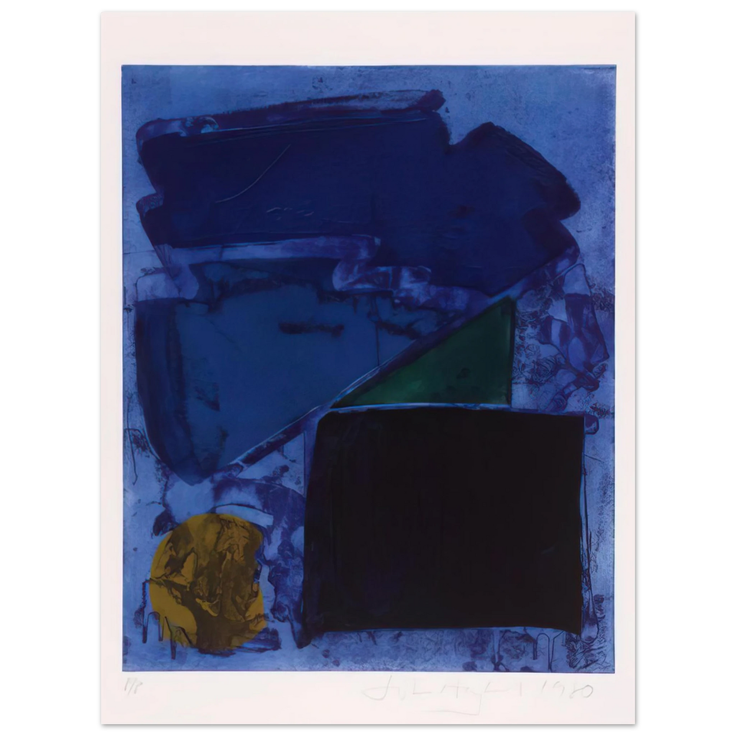 John Hoyland - Memphis - 1980 Fine Art Poster - Default Title