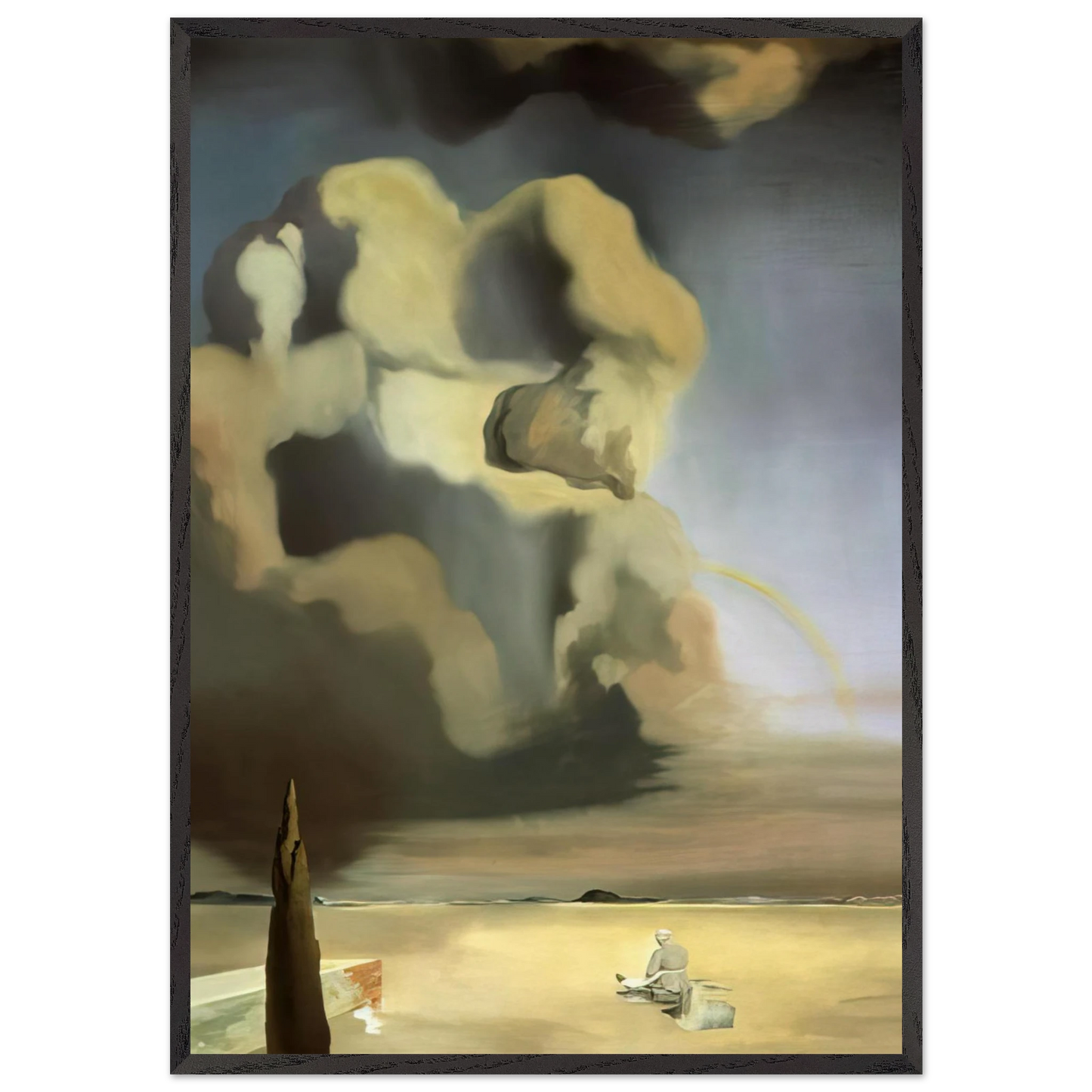 THE SPECTRE AND THE PHANTOM - Salvador Dali Framed Art Print – Black Wooden Frame - Default Title - -Framed Art Print