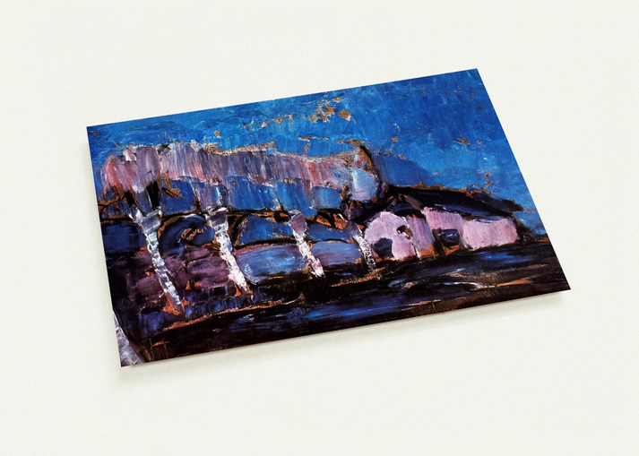 Evening landscape By Piet Mondrian Pack of 10 Post Cards | Piet Mondrian Post Cards | A6 (10.5 x 14.8 cm) - 4.1 x 5.8 inches